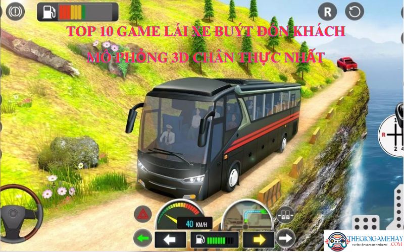 Game lái xe buýt đón khách